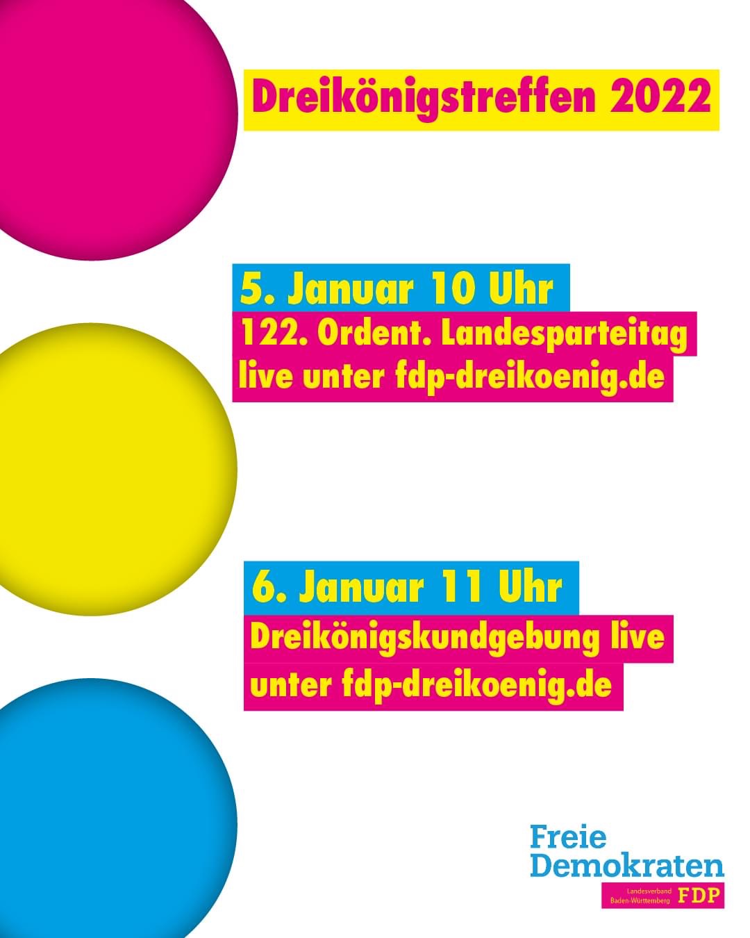 FDP Baden-Württemberg startete mit Dreikönigsparteitag ins neue Jahr